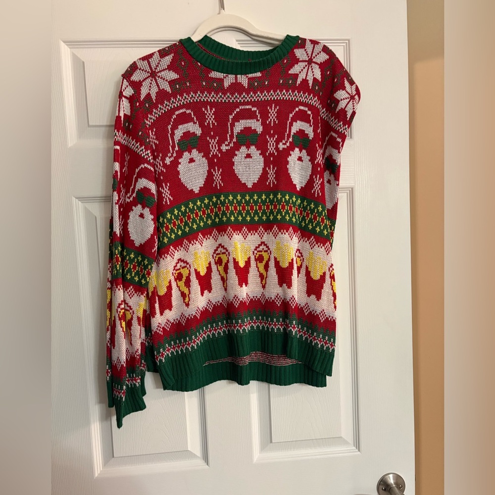 Festive two person ugly sweater